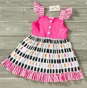 New Girl Dress Pete + Lucy Size 4T Little Lipstick